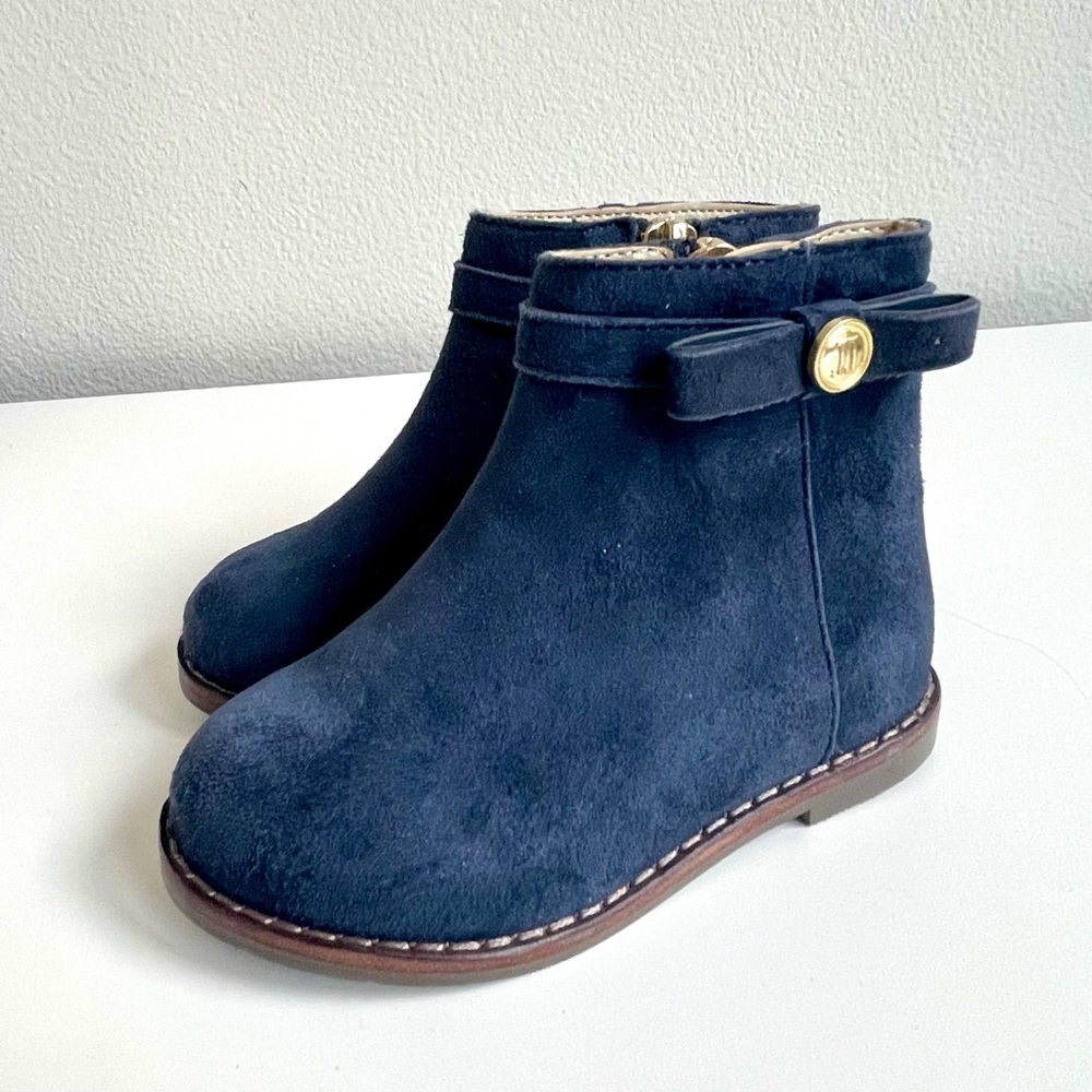 Like New | Janie & Jack | Toddler Riding Booties in Navy